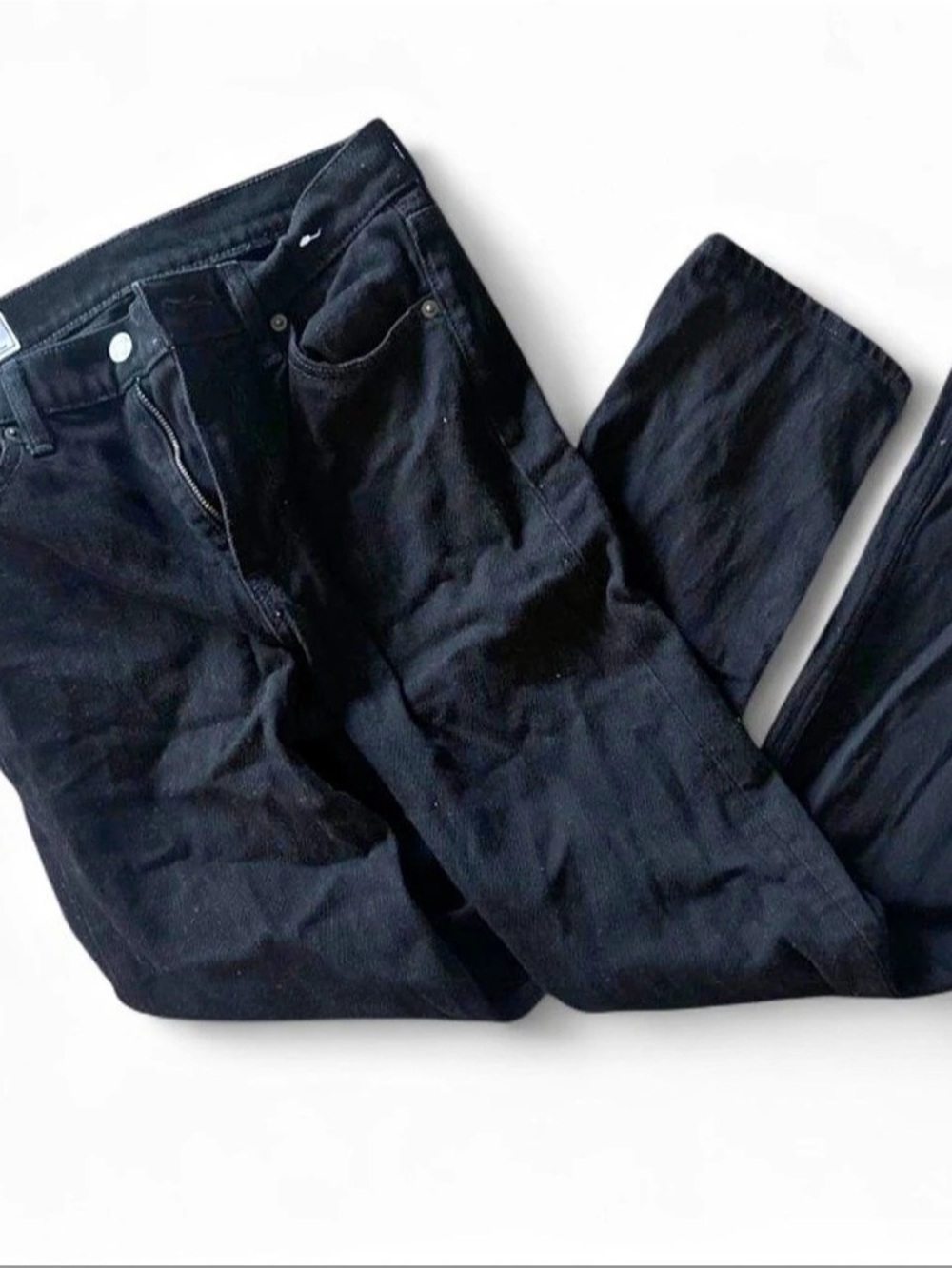 Gap ’90s Straight High Rise Straight Leg Jeans in Black size 27 Like New